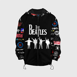 Куртка с капюшоном детская Beatles, цвет: 3D-черный