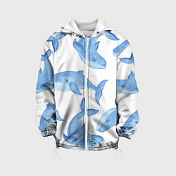 Детская куртка Косяк китов