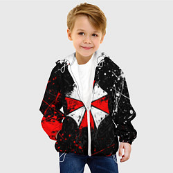 Куртка с капюшоном детская RESIDENT EVIL UMBRELLA, цвет: 3D-белый — фото 2