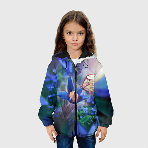 Детская куртка Бабочка / 3D-Черный – фото 3