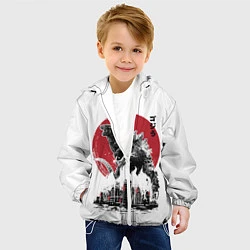 Куртка с капюшоном детская GODZILLA, цвет: 3D-белый — фото 2
