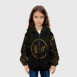 Куртка с капюшоном детская TWENTY ONE PILOTS, цвет: 3D-черный — фото 2