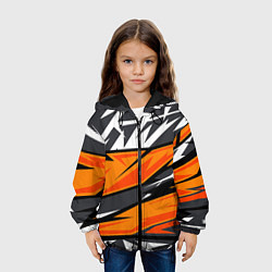Куртка с капюшоном детская Bona Fide Одежда для фитнеса, цвет: 3D-черный — фото 2