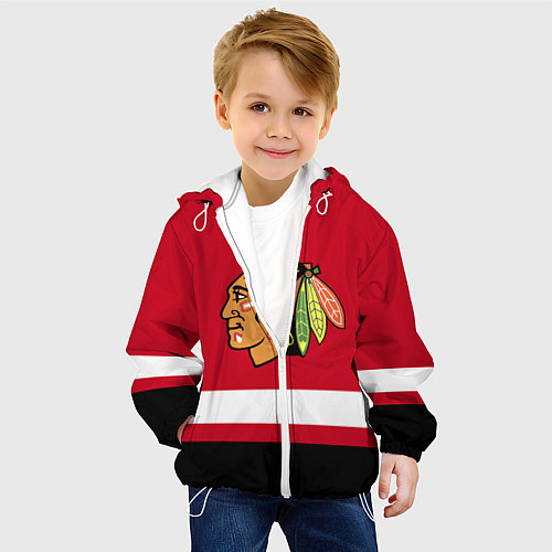 Детская куртка Chicago Blackhawks / 3D-Белый – фото 4