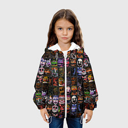 Куртка с капюшоном детская Five Nights At Freddy's, цвет: 3D-белый — фото 2