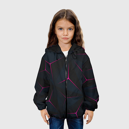 Детская куртка Геометрия / 3D-Черный – фото 3