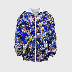 Куртка с капюшоном детская All of Sonic, цвет: 3D-белый