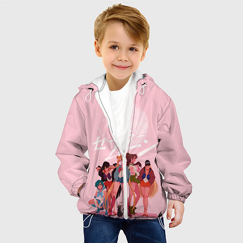 Детская куртка PINK SAILOR MOON / 3D-Белый – фото 4
