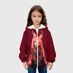 Куртка с капюшоном детская НОВАЯ СЕЙЛОР МУН, цвет: 3D-белый — фото 2