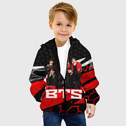 Куртка с капюшоном детская BTS, цвет: 3D-черный — фото 2