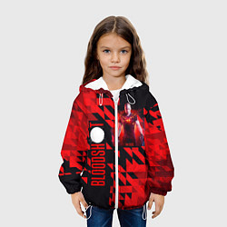 Куртка с капюшоном детская Bloodshot, цвет: 3D-белый — фото 2
