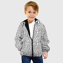Куртка с капюшоном детская Зефирки Oko, цвет: 3D-черный — фото 2