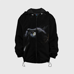 Куртка с капюшоном детская Кот, цвет: 3D-черный