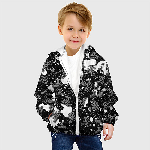 Детская куртка Benzo Gang - Big Baby Tape / 3D-Белый – фото 4