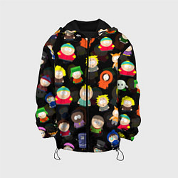 Куртка с капюшоном детская ЮЖНЫЙ ПАРК, цвет: 3D-черный