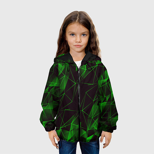 Детская куртка GREEN STRIPES / 3D-Черный – фото 3