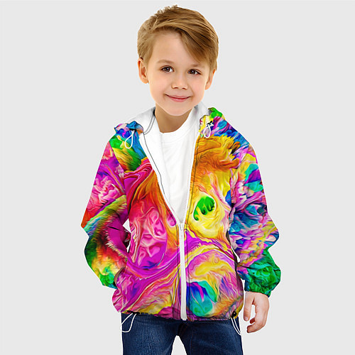 Детская куртка TIE DYE / 3D-Белый – фото 4