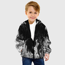 Куртка с капюшоном детская БЕЛЫЙ ОГОНЬ, цвет: 3D-черный — фото 2