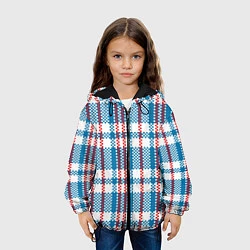 Куртка с капюшоном детская Текстура Сумка Челнока, цвет: 3D-черный — фото 2