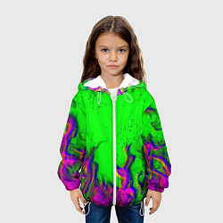 Куртка с капюшоном детская ОГОНЬ ГЛИТЧ, цвет: 3D-белый — фото 2