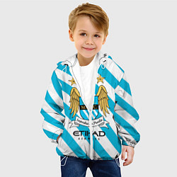 Куртка с капюшоном детская Манчестер Сити, цвет: 3D-белый — фото 2