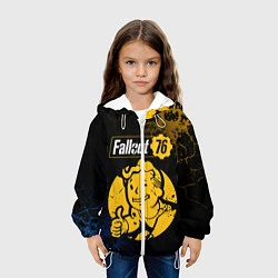 Куртка с капюшоном детская FALLOUT76, цвет: 3D-белый — фото 2