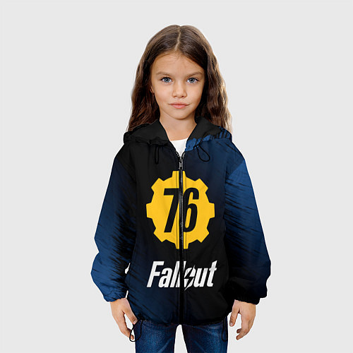 Детская куртка FALLOUT76 / 3D-Черный – фото 3