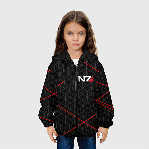 Детская куртка MASS EFFECT N7 / 3D-Черный – фото 3
