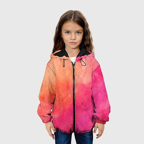 Детская куртка Краски / 3D-Черный – фото 3