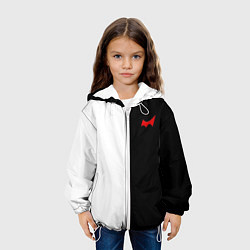 Куртка с капюшоном детская Monokuma, цвет: 3D-белый — фото 2