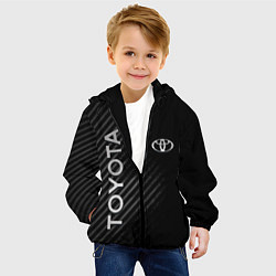 Куртка с капюшоном детская Toyota, цвет: 3D-черный — фото 2