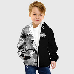 Куртка с капюшоном детская Пограничные Войска камуфляж, цвет: 3D-белый — фото 2