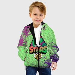 Куртка с капюшоном детская Brawl Stars Spike, цвет: 3D-черный — фото 2