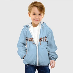 Куртка с капюшоном детская Совы на ветке, цвет: 3D-белый — фото 2