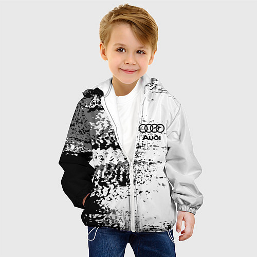Детская куртка AUDI / 3D-Белый – фото 4
