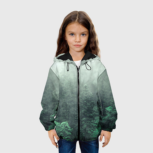 Детская куртка Туманный лес / 3D-Черный – фото 3