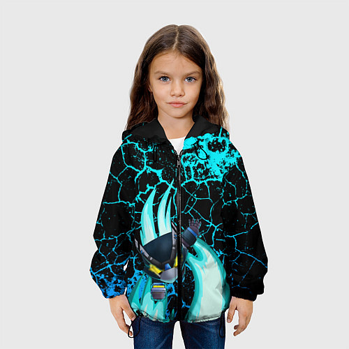 Детская куртка Brawl stars mecha crow / 3D-Черный – фото 3