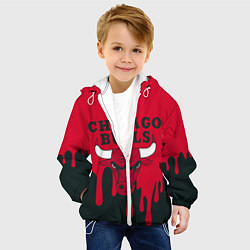 Куртка с капюшоном детская Chicago Bulls, цвет: 3D-белый — фото 2