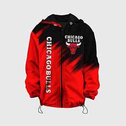 Куртка с капюшоном детская CHICAGO BULLS, цвет: 3D-черный