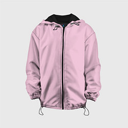 Куртка с капюшоном детская Светло-розовый, цвет: 3D-черный
