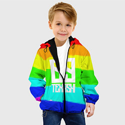 Куртка с капюшоном детская Такеши, цвет: 3D-черный — фото 2