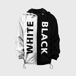 Куртка с капюшоном детская BLACK & WHITE, цвет: 3D-черный
