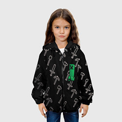 Куртка с капюшоном детская MINERCRAFT, цвет: 3D-черный — фото 2