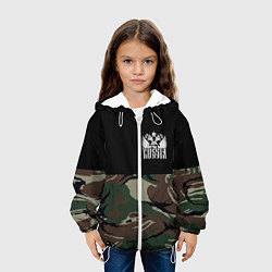 Куртка с капюшоном детская Russia камуфляж, цвет: 3D-белый — фото 2