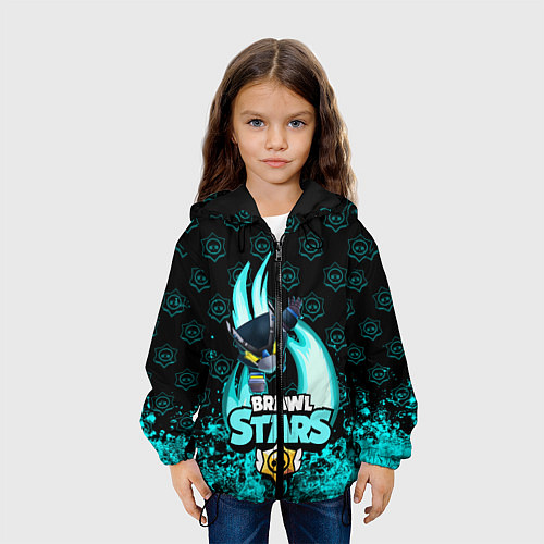 Детская куртка Brawl stars mecha crow / 3D-Черный – фото 3