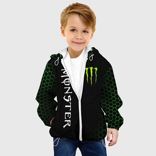 Детская куртка MONSTER ENERGY / 3D-Белый – фото 4