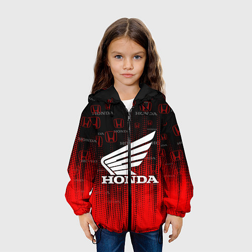 Детская куртка HONDA / 3D-Черный – фото 3