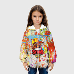Куртка с капюшоном детская BRAWL STARS:LEON, цвет: 3D-белый — фото 2