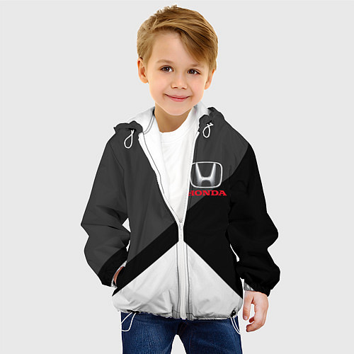 Детская куртка HONDA / 3D-Белый – фото 4