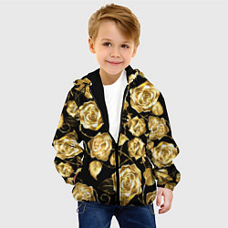 Куртка с капюшоном детская Golden Roses, цвет: 3D-черный — фото 2